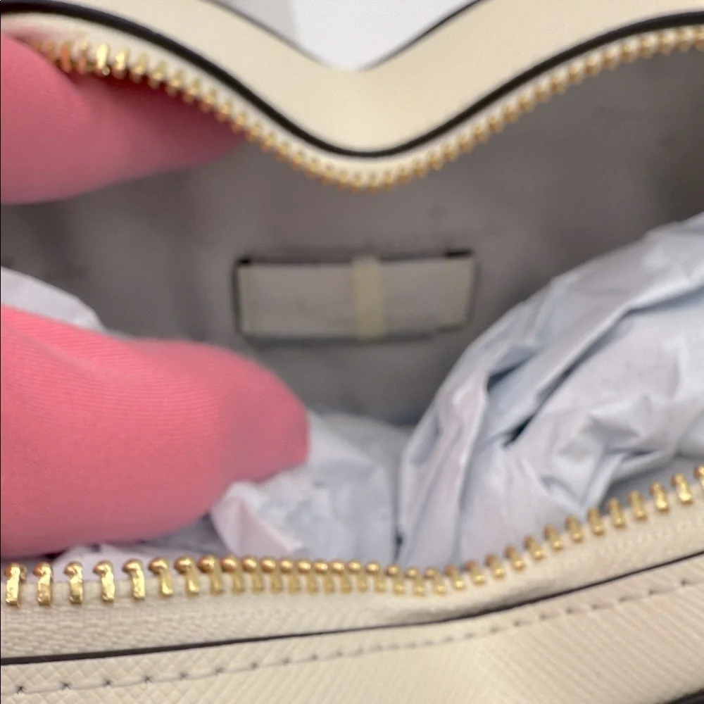 Kate Spade Love Shack Perforated Heart Crossbody Meringue